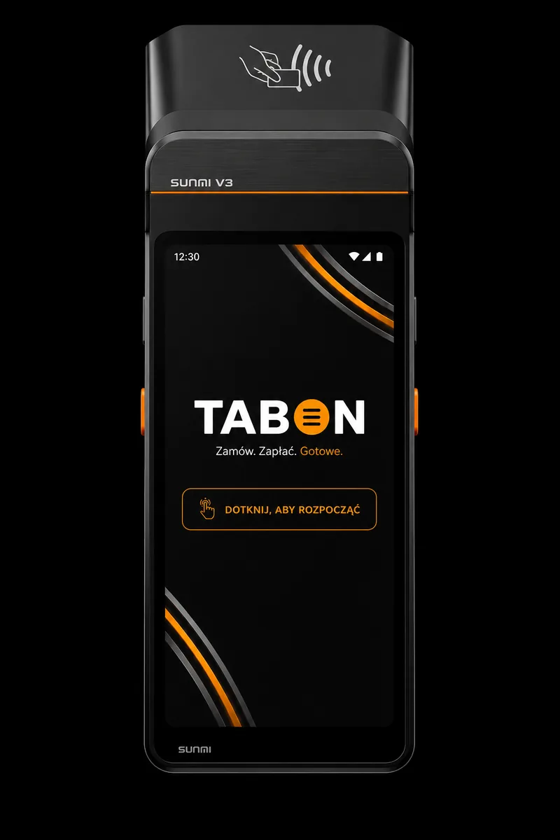 Sunmi V3 — mobilny terminal POS TABON z drukarką i NFC